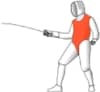 escrime armes zone valable : le tronc
