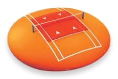 carrés de services Tennis