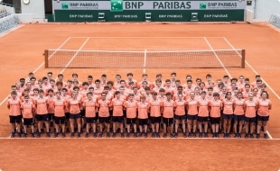 ramasseurs de balles à Roland-Garros