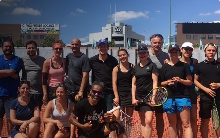 tennis vie de section photo de groupe