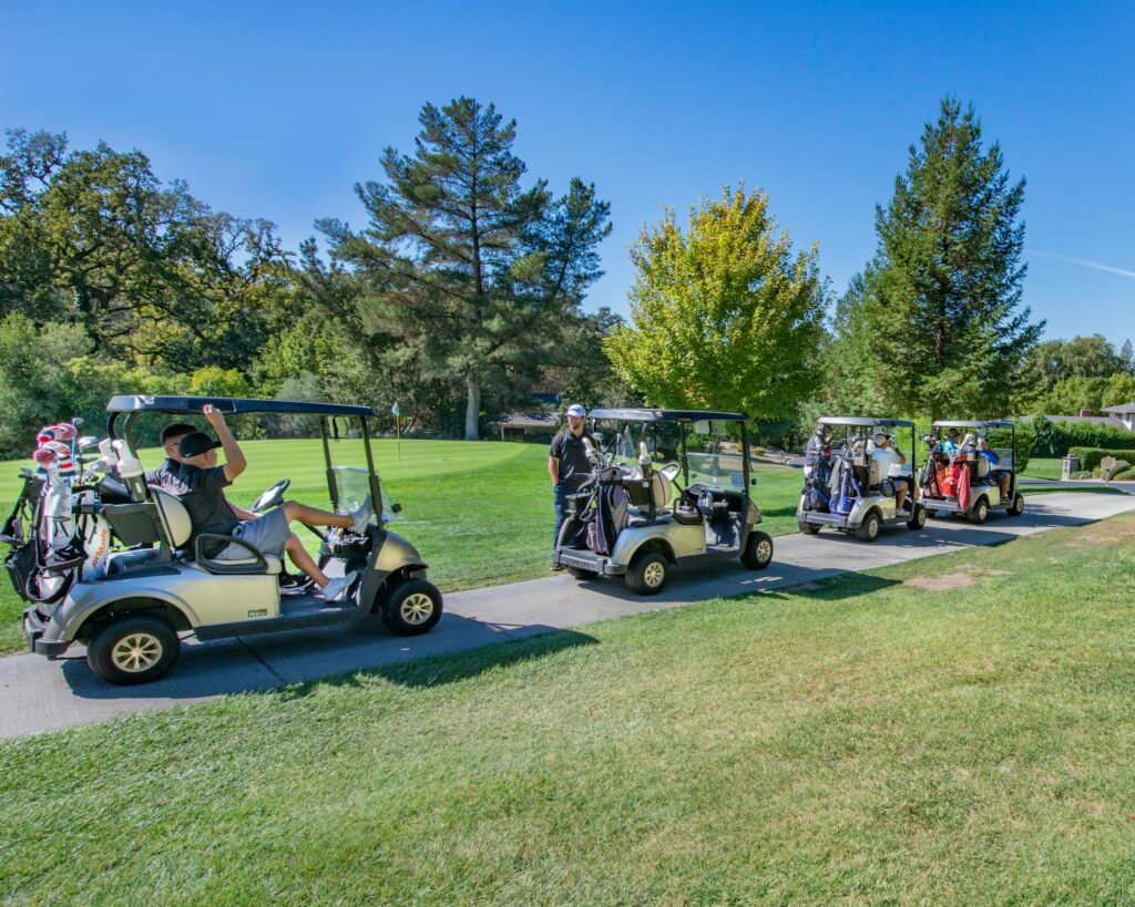 voiturettes golf bénévoles SCUF